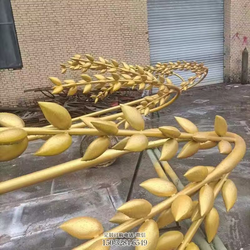 风景区水稻雕塑厂家 售楼处广场雕塑 仿古摆件