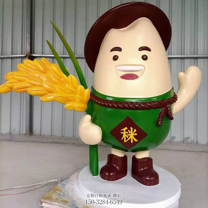 谷穗雕塑抽象 园林粮食雕塑摆件订做 园林农作物雕塑摆件订做