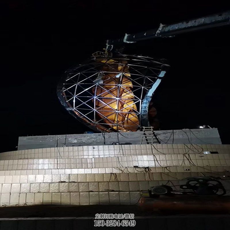 白钢大麦雕塑 粮食雕塑订做通用 景区农作物雕塑优选