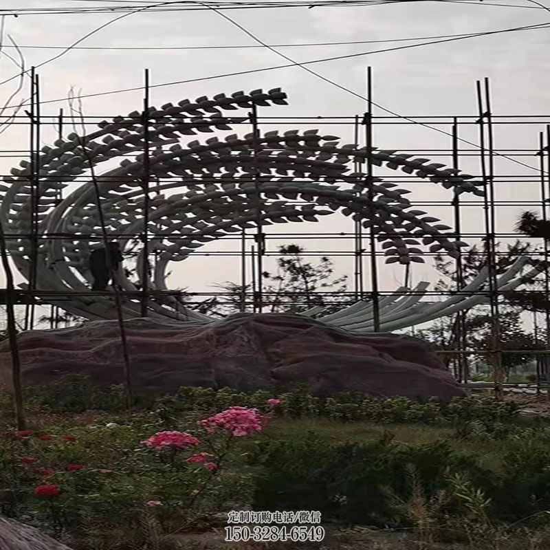 户外小麦雕塑 城市广场粮食雕塑提供 企业标志农作物雕塑精选