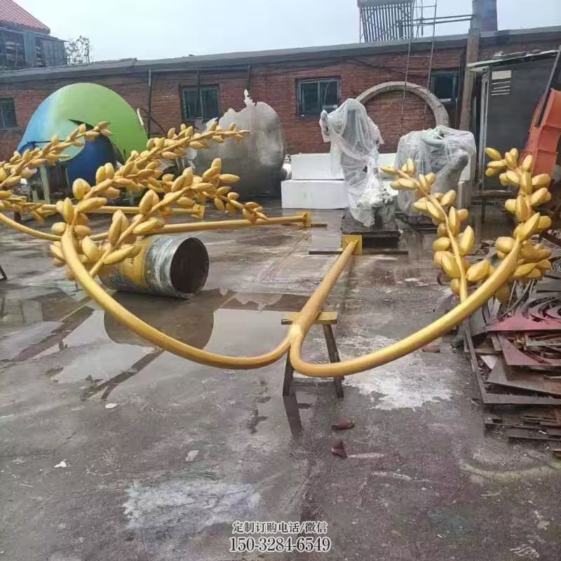 麦子雕塑工艺 城市广场粮食雕塑提供 景区农作物雕塑优选