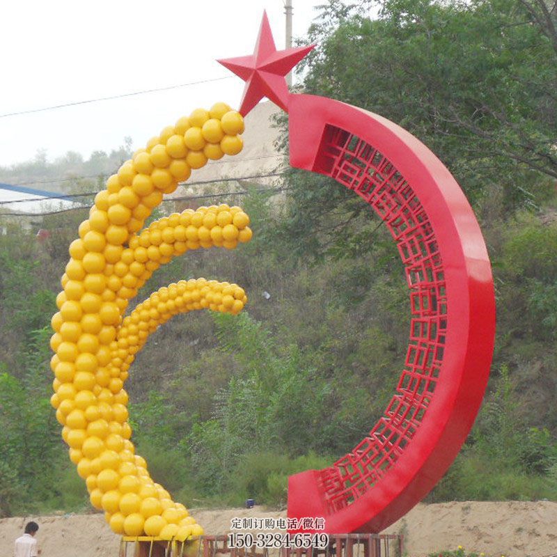 门口麦子雕塑 地产精神堡垒粮食雕塑批发 主题农作物雕塑提供