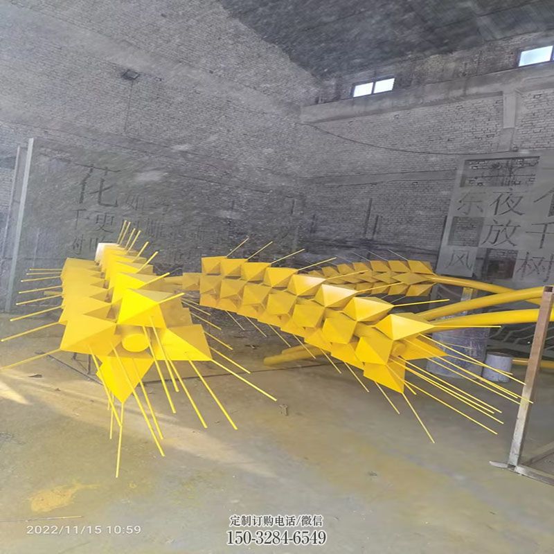 企业稻穗雕塑 粮食雕塑展示提供 景观镂空农作物雕塑定做