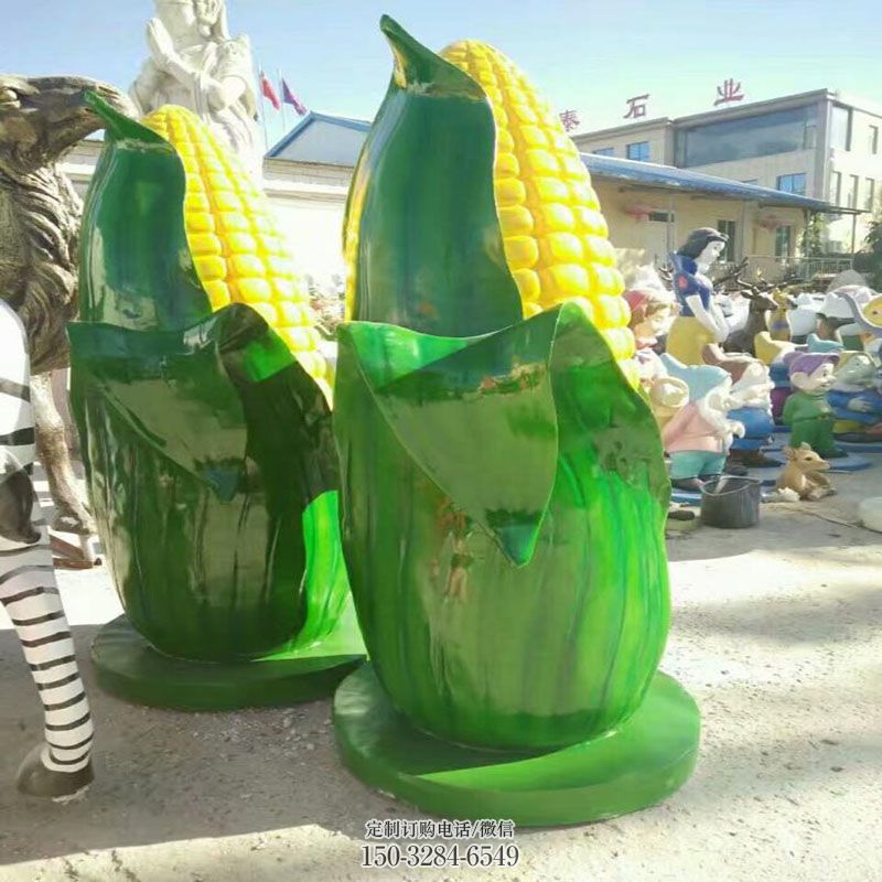景区苞谷雕塑 现代雕塑定制 景观艺术农产品雕塑承接